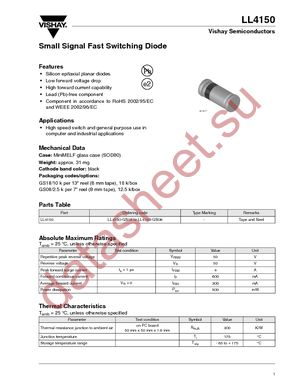 LL4150-GS08 datasheet  